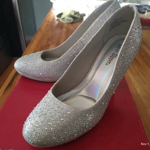 Silver Slipper High Heels